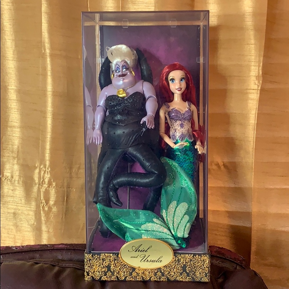 disney ariel and ursula doll set
